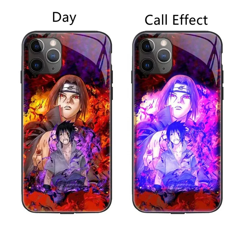 Luxury phone case Sublimation Music smart control incoming led luminous flash light up phone case cover for iPhone 13promax SE3