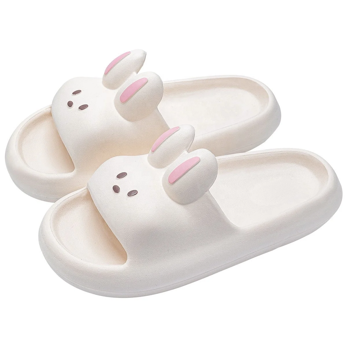 Summer women girls man home bathroom  rabbit thick sole  EVA  slides slipper sandals