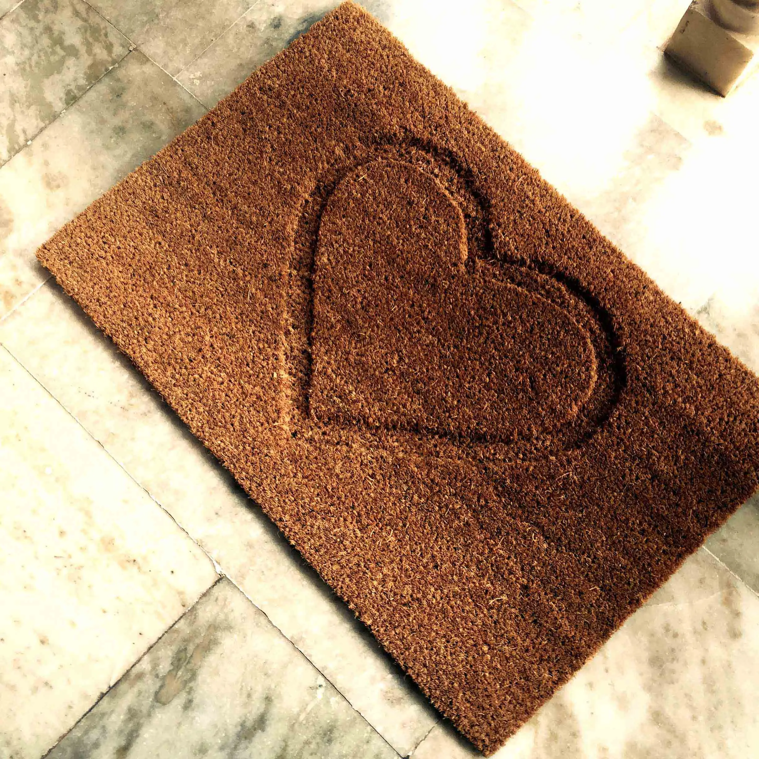 Machine Tufted Embossed WELCOME Indoor and Outdoor Coir Doormat