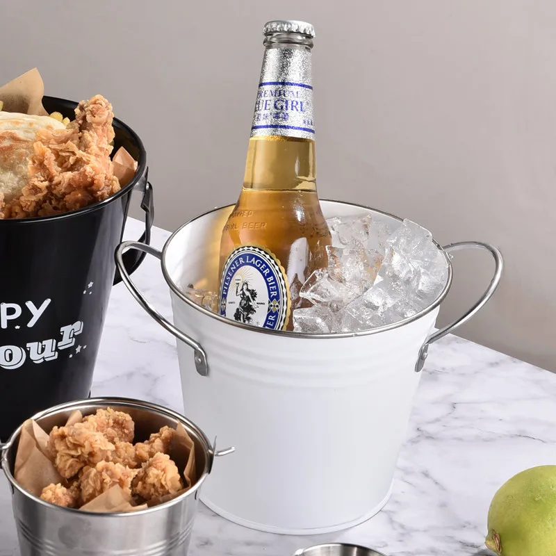 Mini French Fries Barrels Snack Bucket Chicken Wing Fries Fried Chicken Bucket Bar Restaurant Ice Bucket Fried Food Container