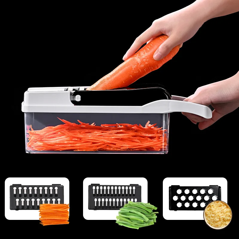Factory Wholesale High Quality 26 In 1 Vegetable Chopper Mandoline Food Slicer With Container