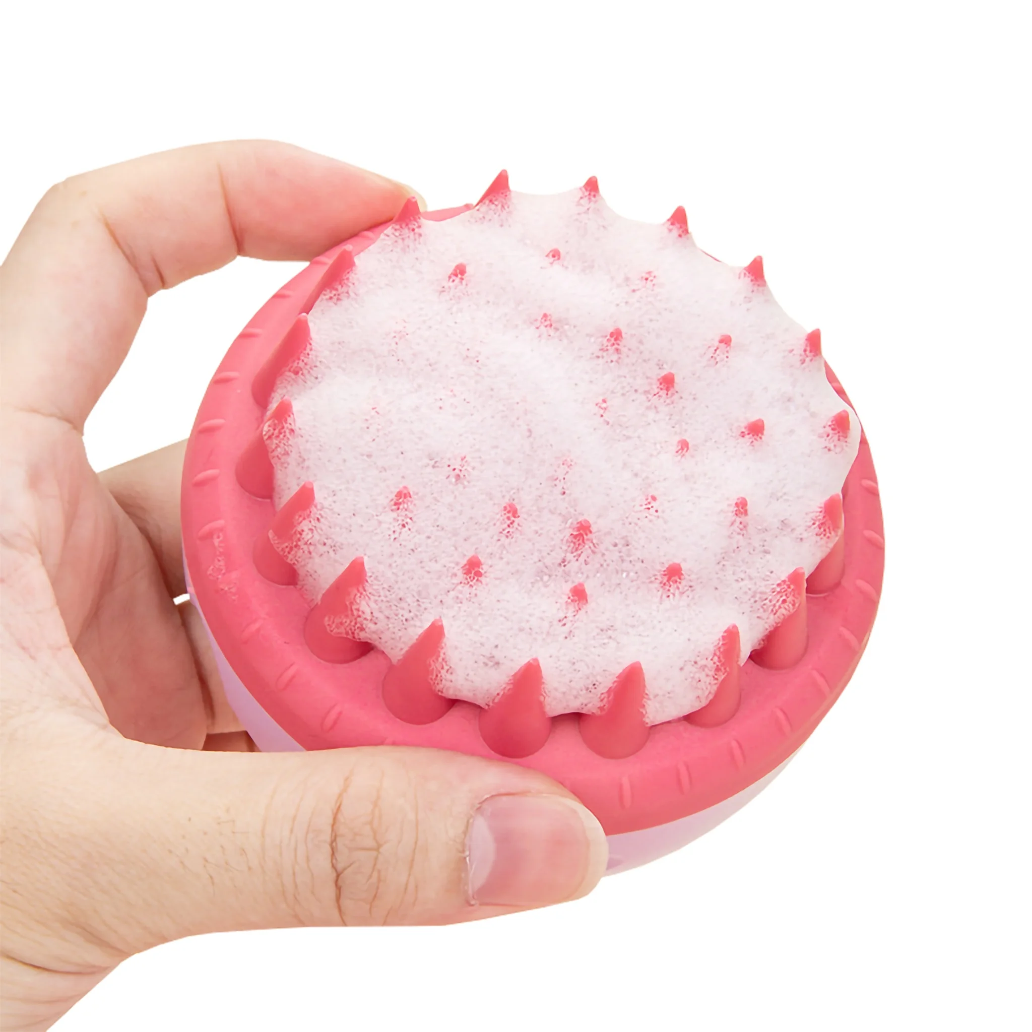 Wholesale Portable Silicone Hair Scrubber Massagers Scalp Massager Brush Silicone Scalp Massage Shampoo Brush for Washing Hair