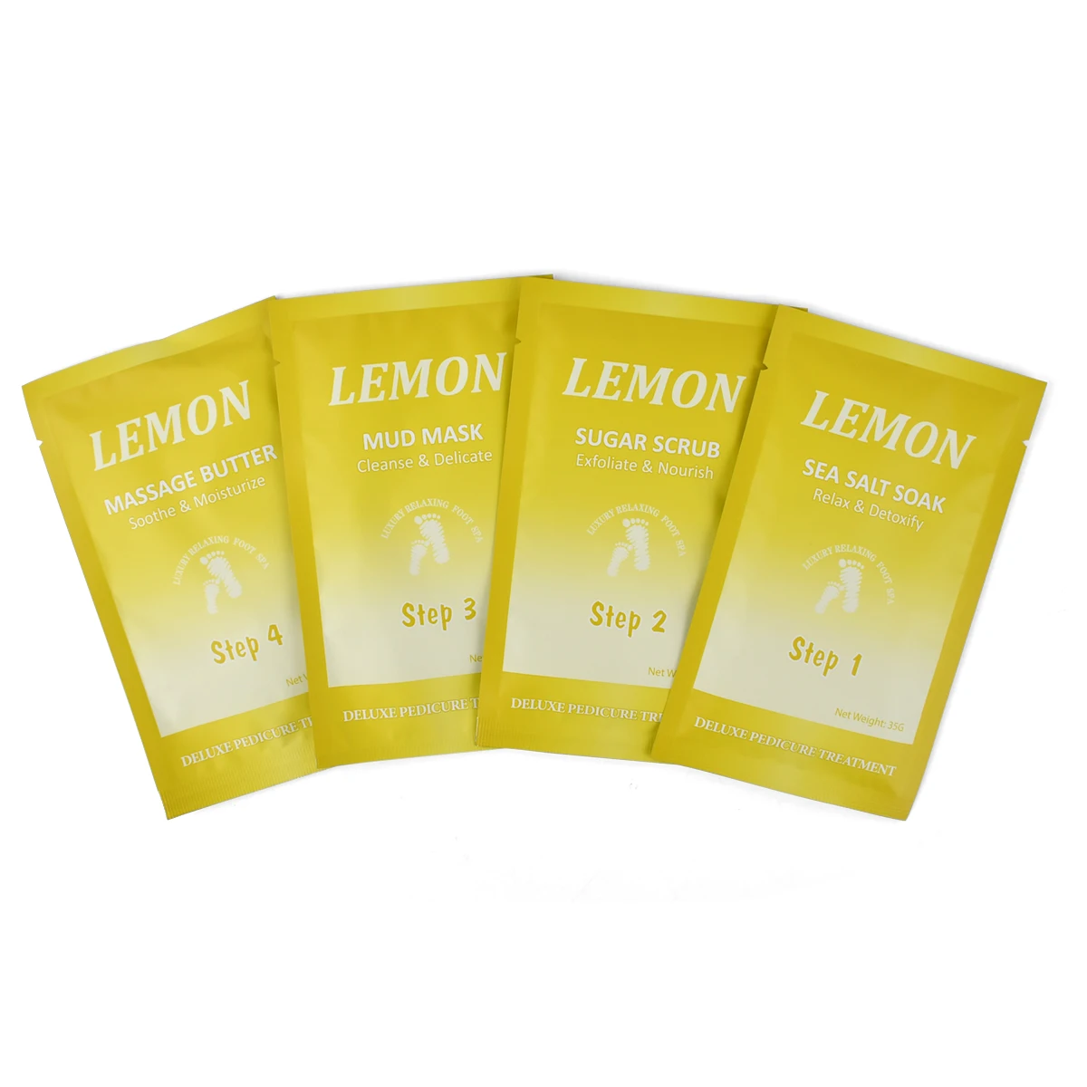 4 Step Foot Peeling Skin Care Jelly Pedicure Kit Foot Scrub Soak Herbal Spa Pedicur Products Pedicure Kit In Box 4 In 1