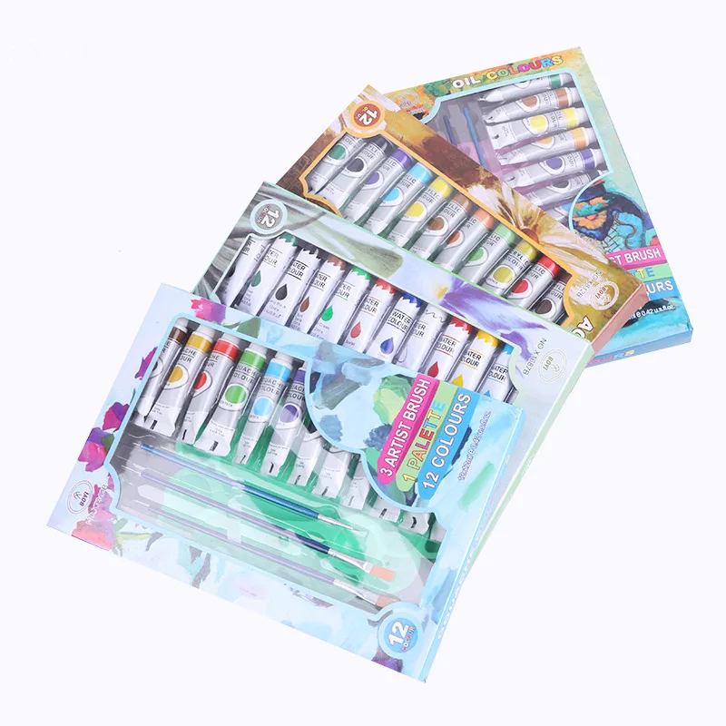 Professional Acrylic Paints Set 12/18/24/36Colors 10ML Drawing Painting Pigment Set acrylic paint set