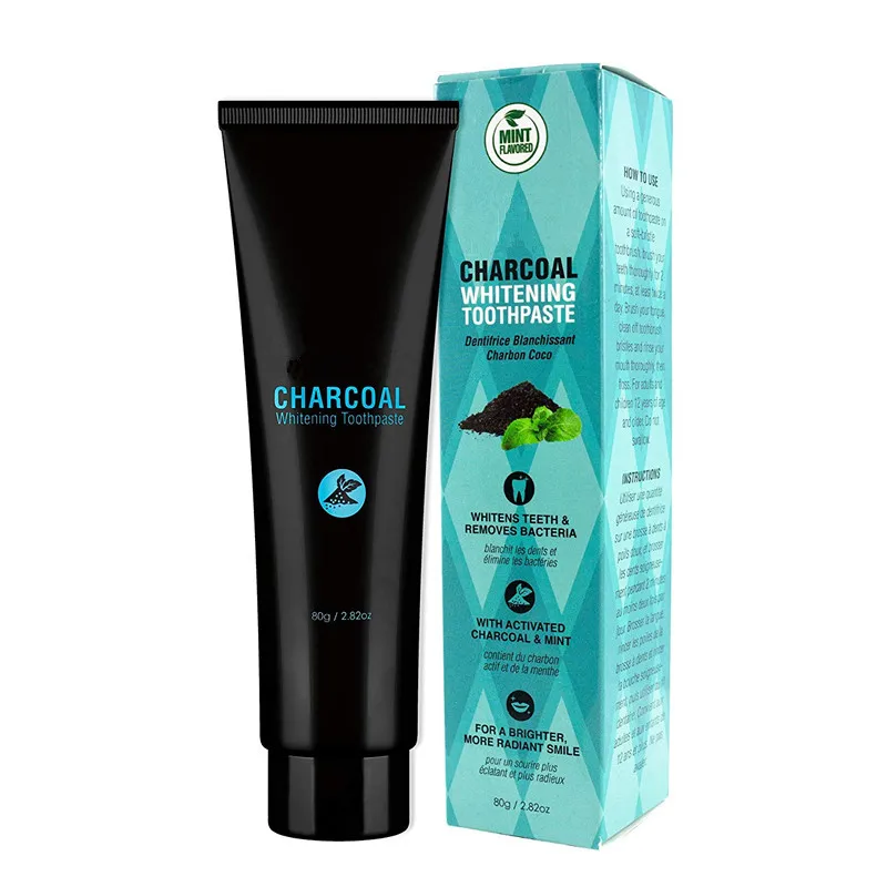 Private Label Whitening Activated Charcoal Teeth Toothpaste