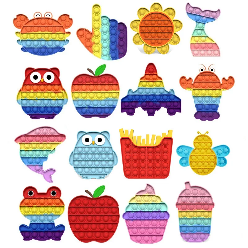 Push Bubble Sensory Toy Autism Needs Squishy Stress Reliever Toys Adult Child Funny Anti-stress Fidget It Decompression Gifts