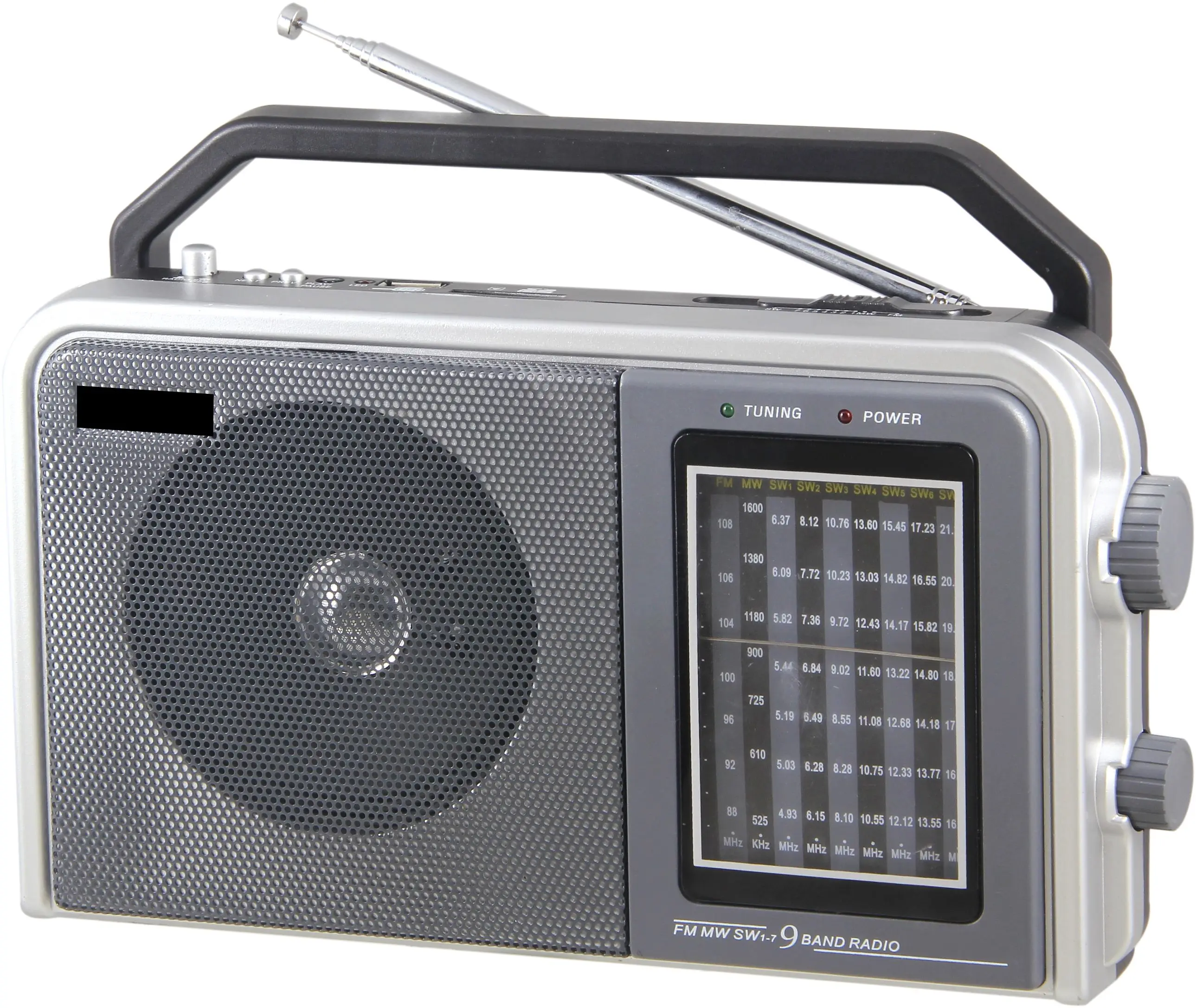 
Retro style fm radio receiver with USB SD 