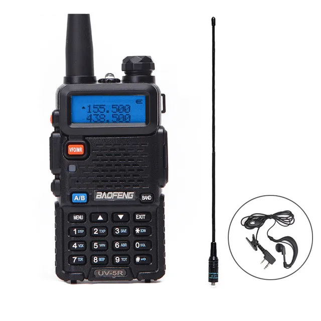 Baofeng Walkie Talkie UV-5R 5W Dual Band Two Way Radio VHF/UHF 136-174MHz & 400-520MHz Handled Ham Radio With 771 Antenna
