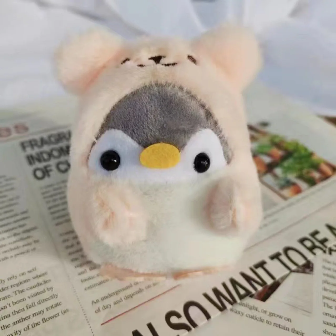 Милая кукла девушка мультяшный автомобиль креативный брелок Kawaii женская сумка Пингвин плюшевая игрушка