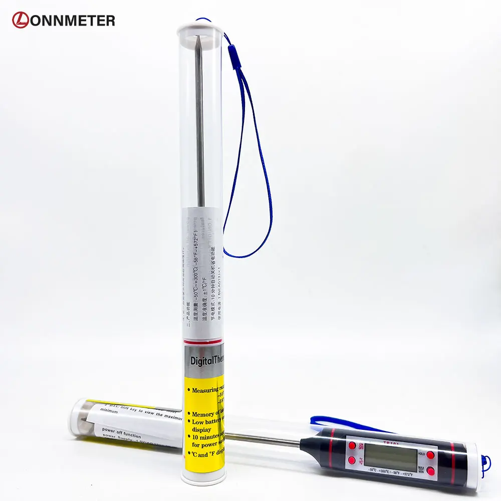Lonnmeter Бытовая карманная ручка в стиле цифровой мгновенный считывание мяса и конфет кулинарный термометр для кухни