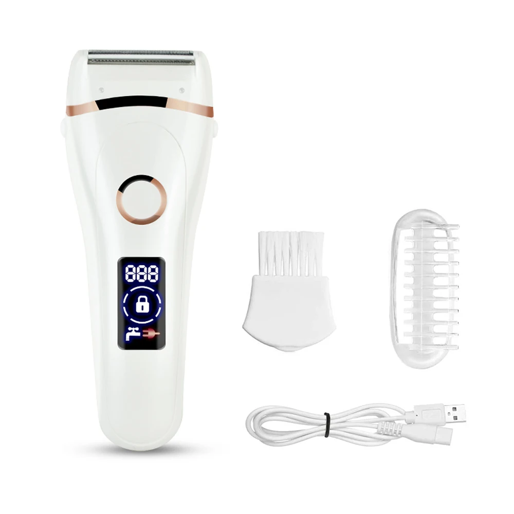 USB Waterproof Lady Face Bikini Trimmers Ladies Professional Epilator Shaver Electric Hair Clippers