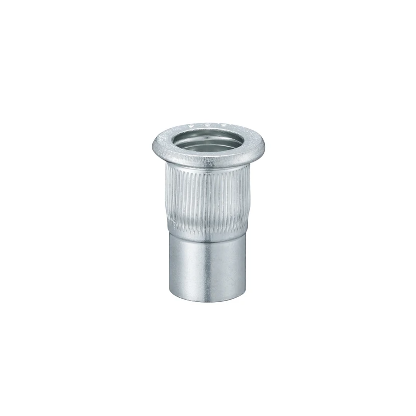 Large flange rivet nuts and soft nuts to install hardware quickly
