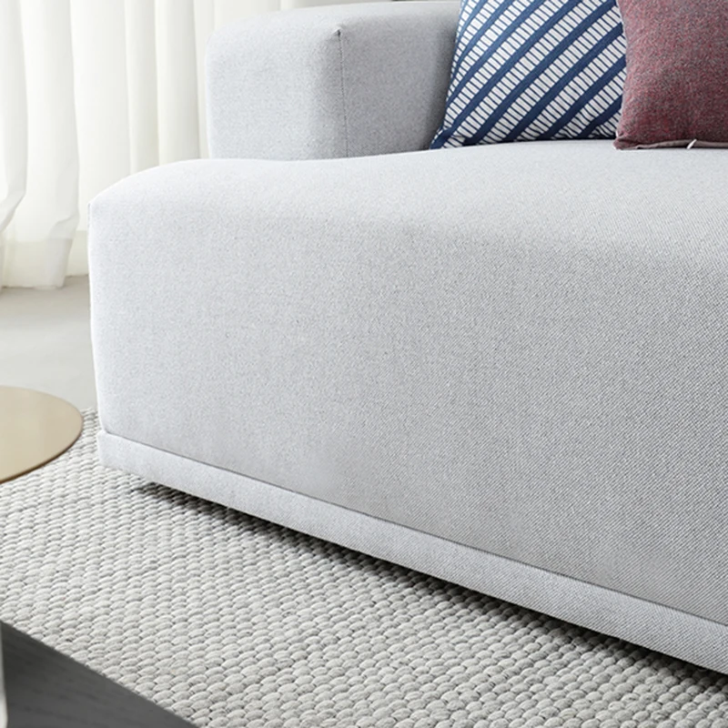 OEM customize White High resilience sponge soft Sectional sofa Corner L Shaped Sofa set Designs modern sofa set furniture