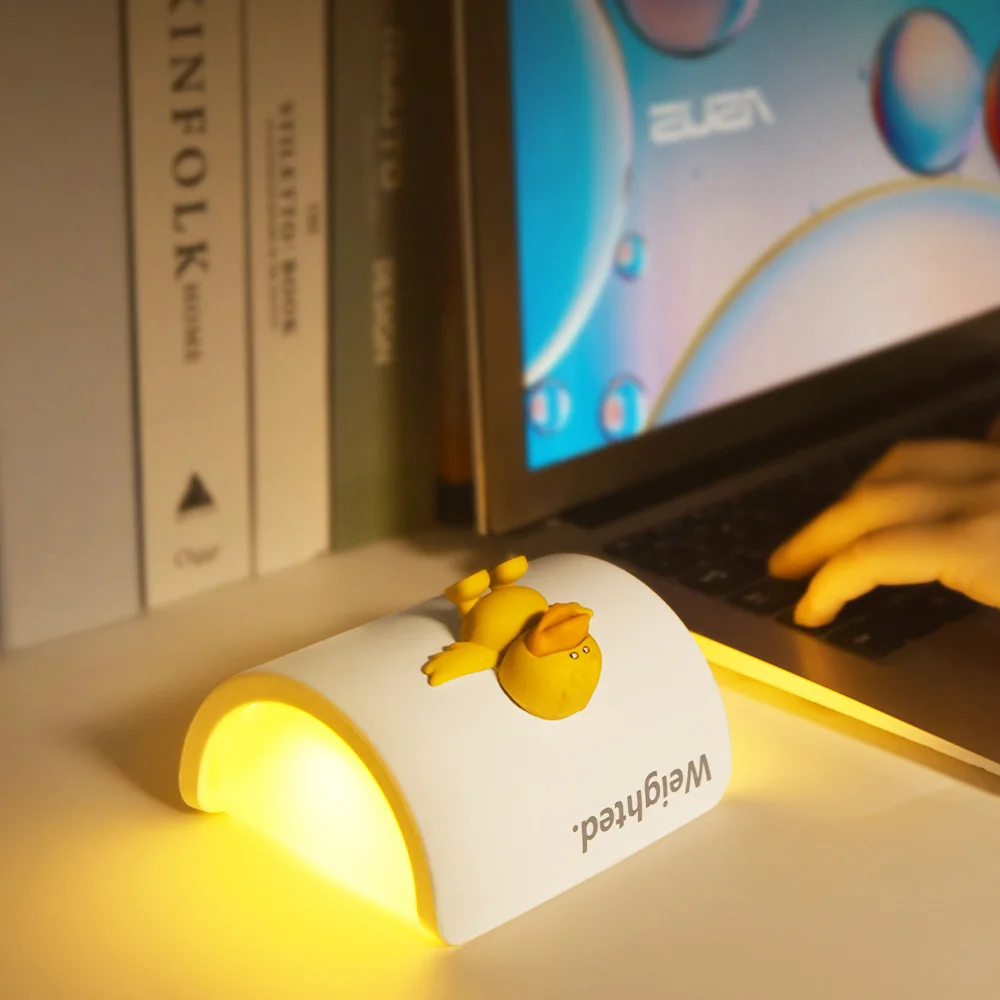 Duck Reading Gift Personality Lighting Mini Lamp Lights Bedroom USB Children Living Desk Dining Simple LED Duck Night Light