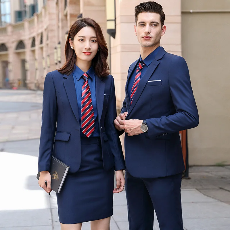 High Quality Men Imported Suits Autumn And Winter Stretch Thickened Long sleeve Suit Jacket Men Corporate Office Uniforms