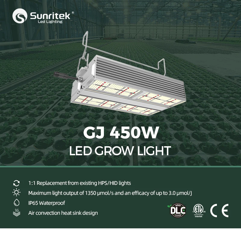 Greenhouse 450W grow light led 1:1 replace HPS/CMH Light lm301 led grow light full spectrum for indoor greenhouse