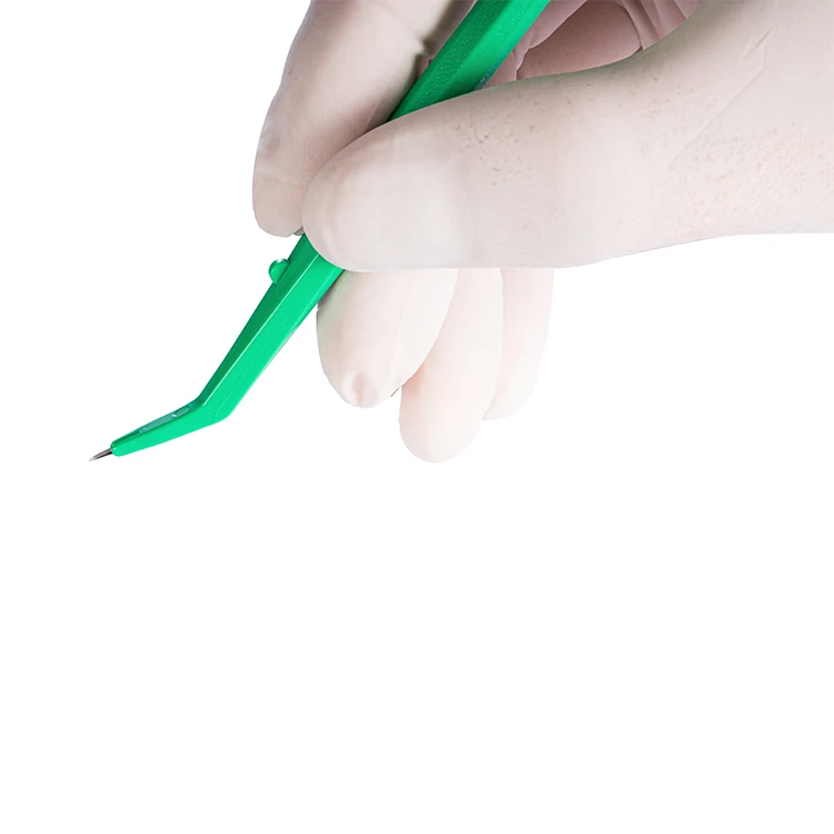 3 Mm Exserted Length Wholesale Prices Green Sterile Knife Vessel Scalpel
