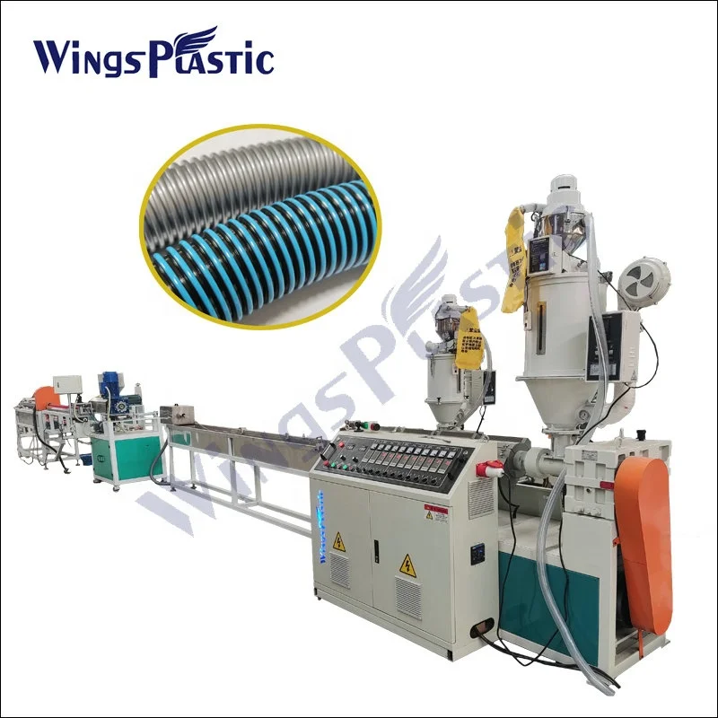 EVA Spiral Flexible Vacuum Suction Duct Making Machine Swimming Pool Pipe Production Line