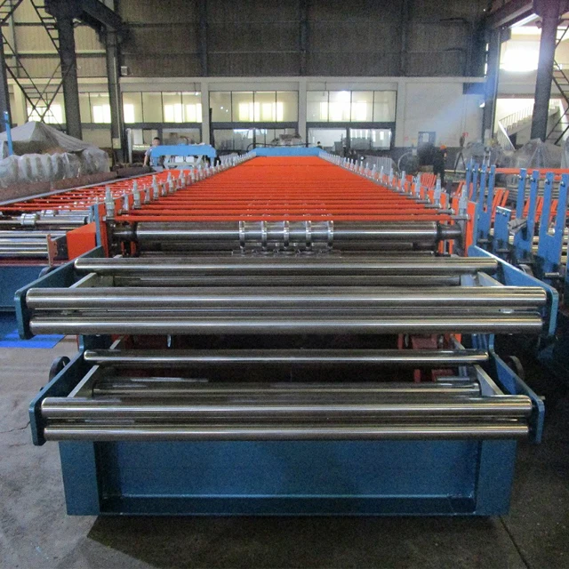 Factory price corrugated trapezoidal profile roofing double layer cold roll forming machine China