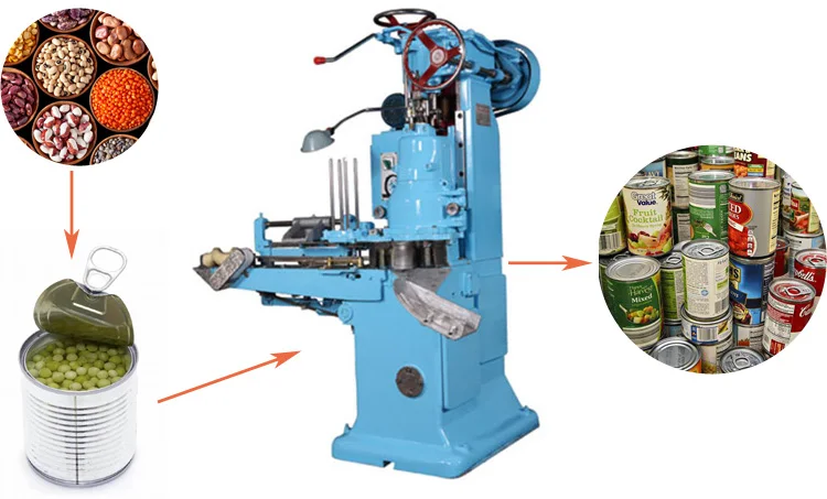 Automatic Vacuum Canned Seafood Sardines Indonesia Can Seamer