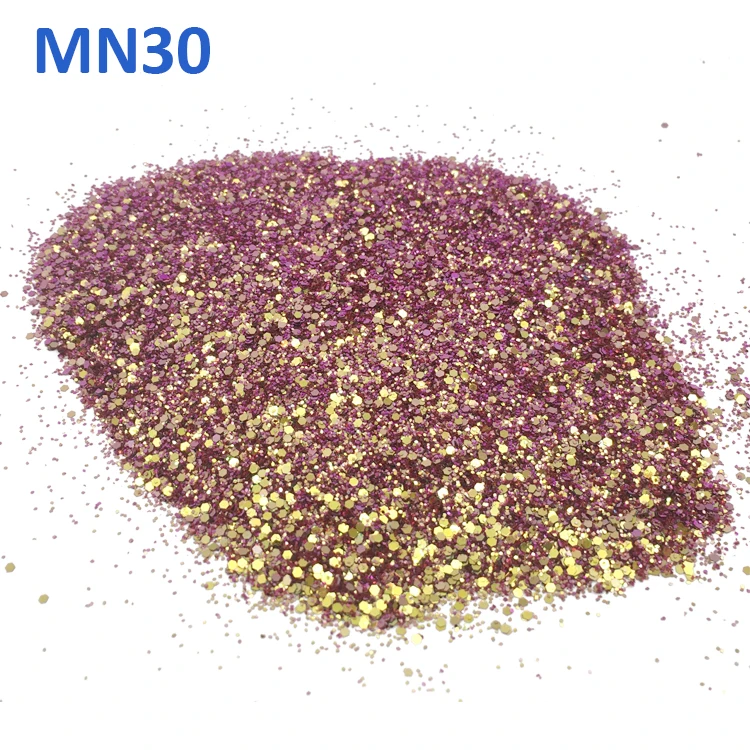 
New Christmas Crafts Color Change 1 kg Polyester Bulk Glitter for Solvent Paint 