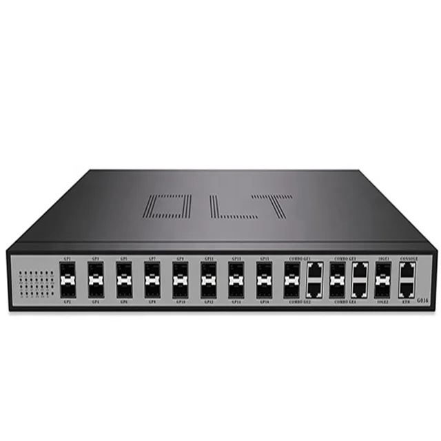 1U 19 inch 16 Pon Ports Gpon OLT 3 layers uplink 4* GE combo and 2*10GE SFP+ Ports Optical Line Terminal GPON OLT