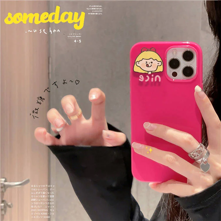 Anti-drop Personalized couple avatar mobile phone case for iPhone 12 pro max 13pro