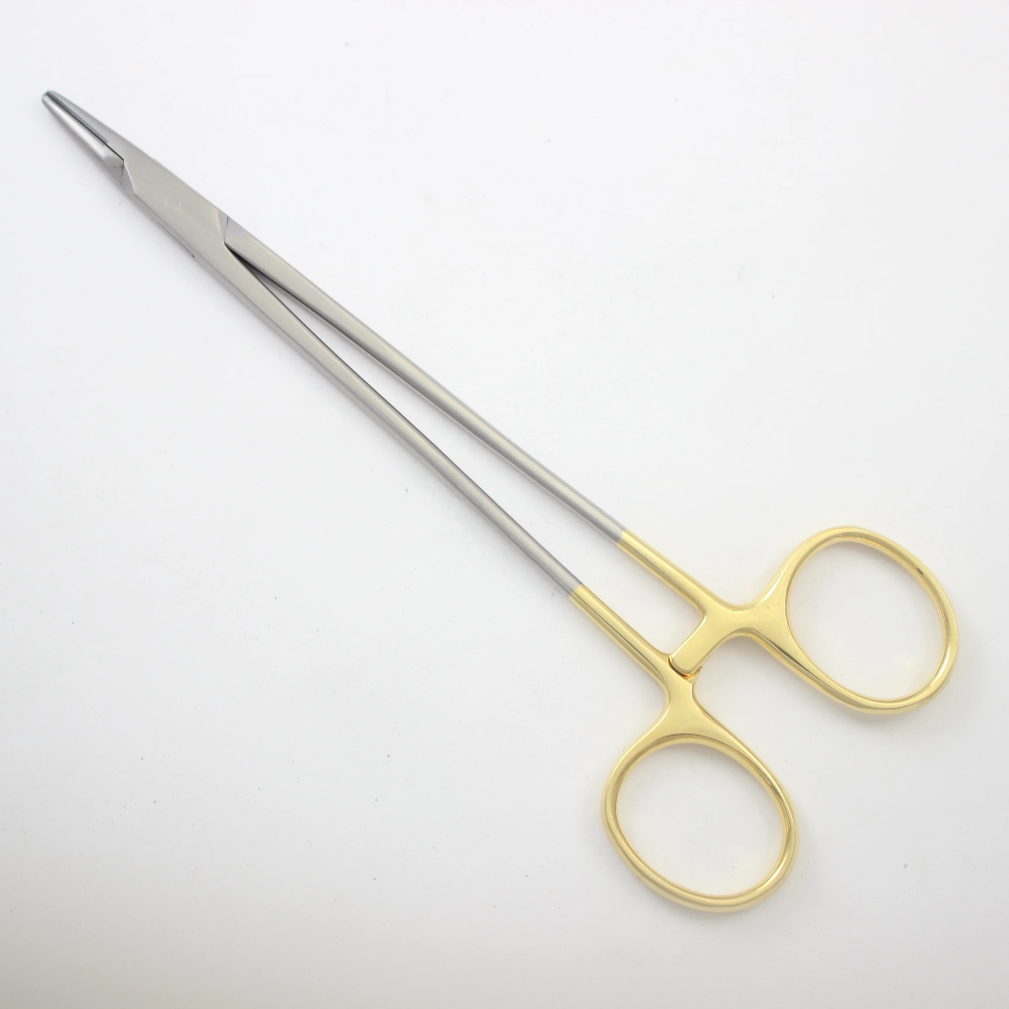 Mayo Hegar Manual Needle Holder TC 18cm Stainless Steel Surgical Instrument Forceps with Plastic and Metal Components