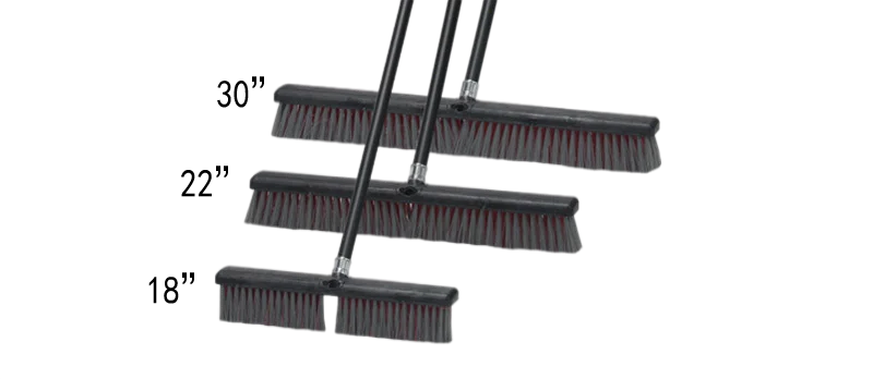 Cleaning High Quality Strong Plastic Black red 24inch Long Floor Brush