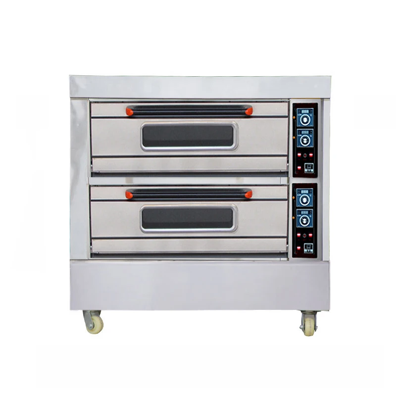 Manufacturer Commercial Oven Industrial Baking Machine Electric Gas Single Deck Trays Bakery Bread Deck Oven With Steam