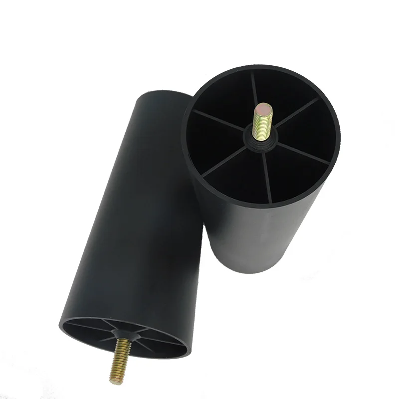Plastic furniture leg fittings nylon round and square shape strong support sofa feet legs