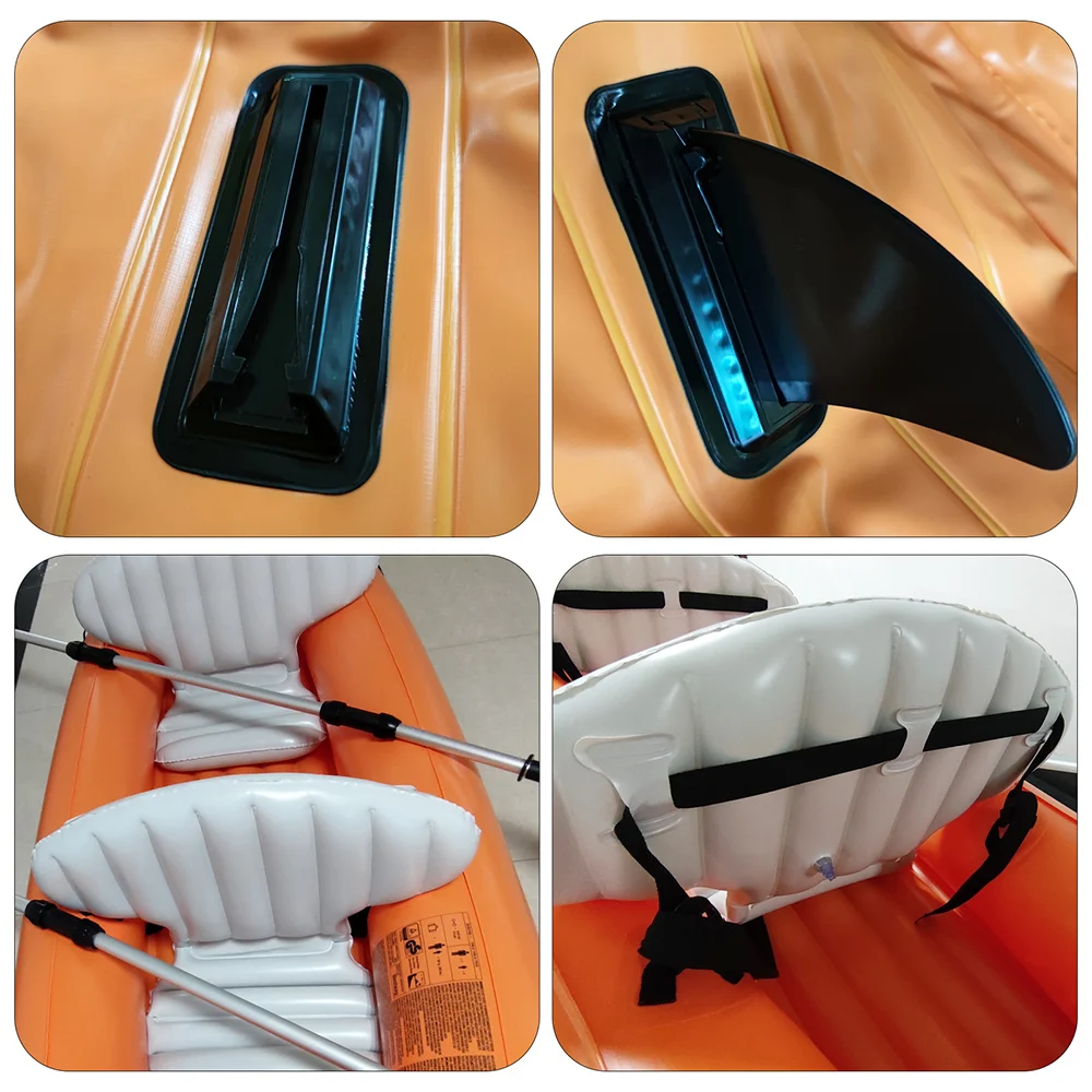 Надувная байдарка на 2 человек, лодка с веслами и насосом, Надувное рыболовное Каноэ