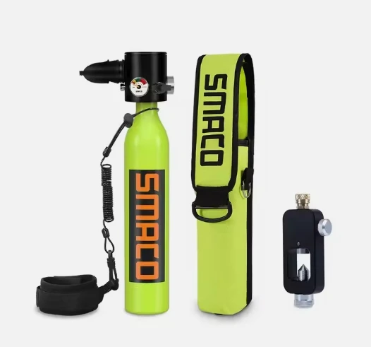 Mini Scuba Dive Cylinder with 5-10 Minutes Capability Portable Bottle for Emergency Backup Scuba Diving Tank Kit