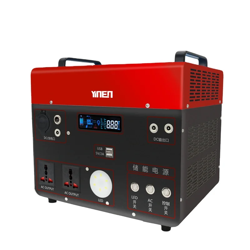 In-Stock Portable Power Station Battery 500w 1000w 1500W 2000w 110V 220V Solar Generator for Emergency Backup