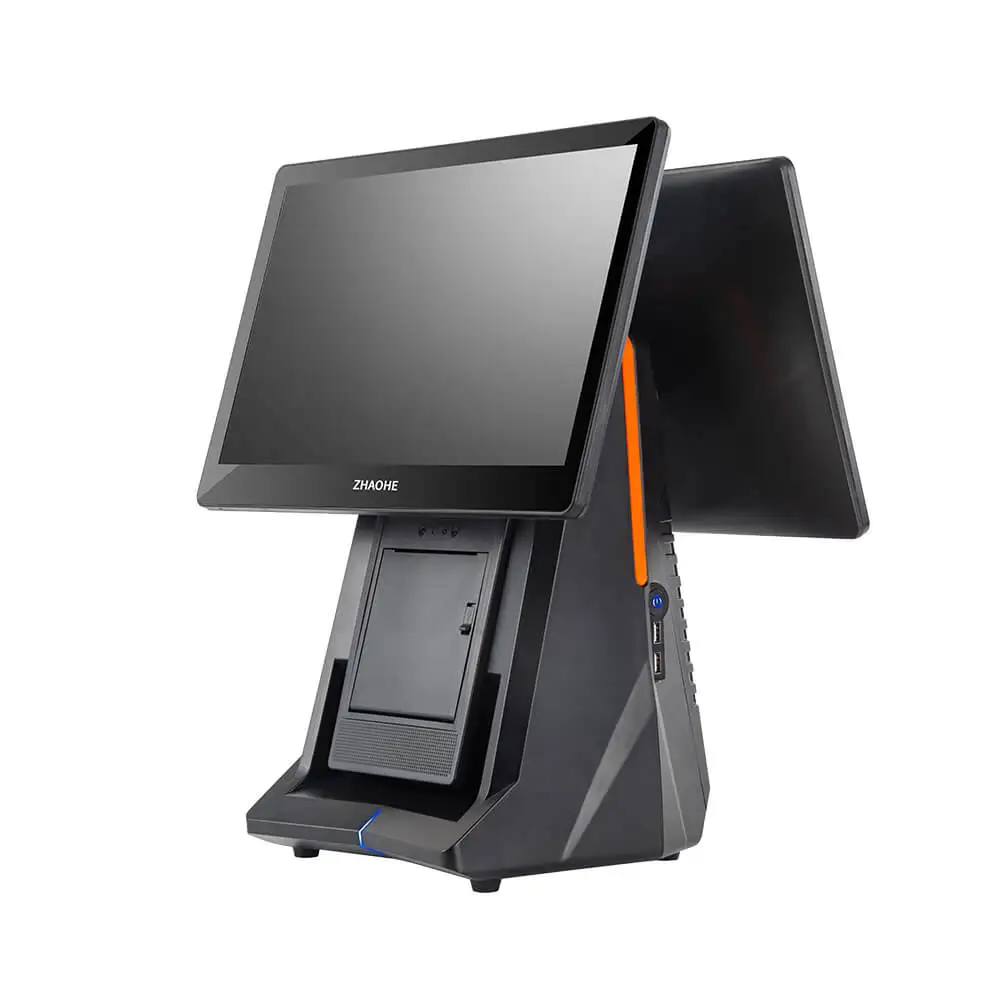 New design 15.6inch pos system all in one pos mahine with printer for restaurant pos all in one cash machines