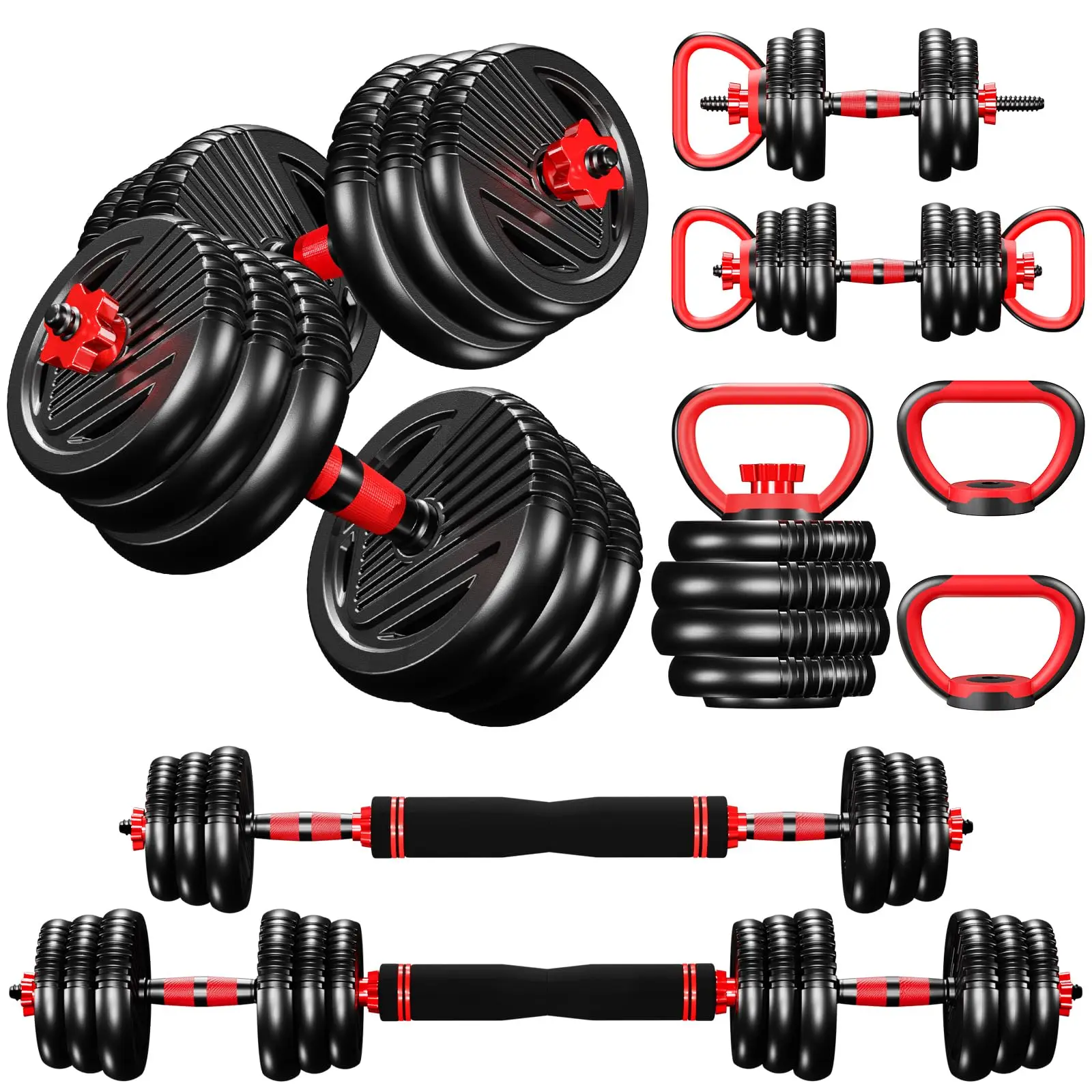 Home Gym Use Free Weights The 90 Lb Dumbells A Pair Adjustable Custom Plastic Long Dumbells Set 30kg