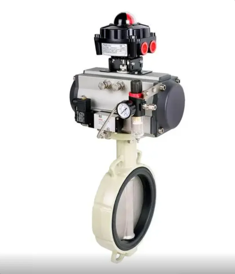 New Arrival Pressure Reducing Gas Pneumatic Stainless Steel Wafer Butterfly Valve
