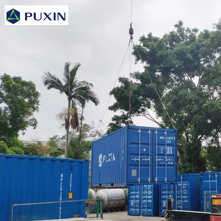  PUXIN 20 футов Полный Био-газовый завод био-дигестор система для получения биогаза электричество и удобрения от навоза