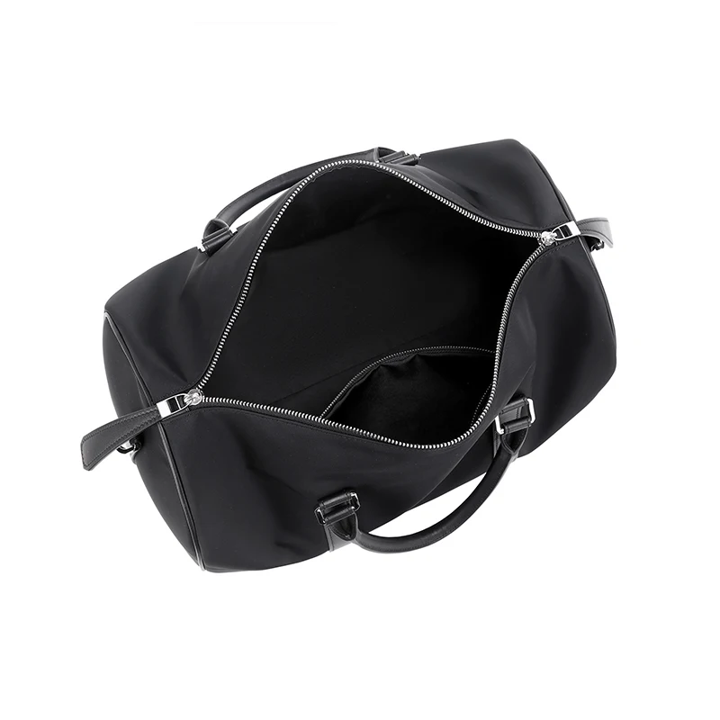 Guangzhou bsci manufacturer custom vintage leather travel duffle bag for men