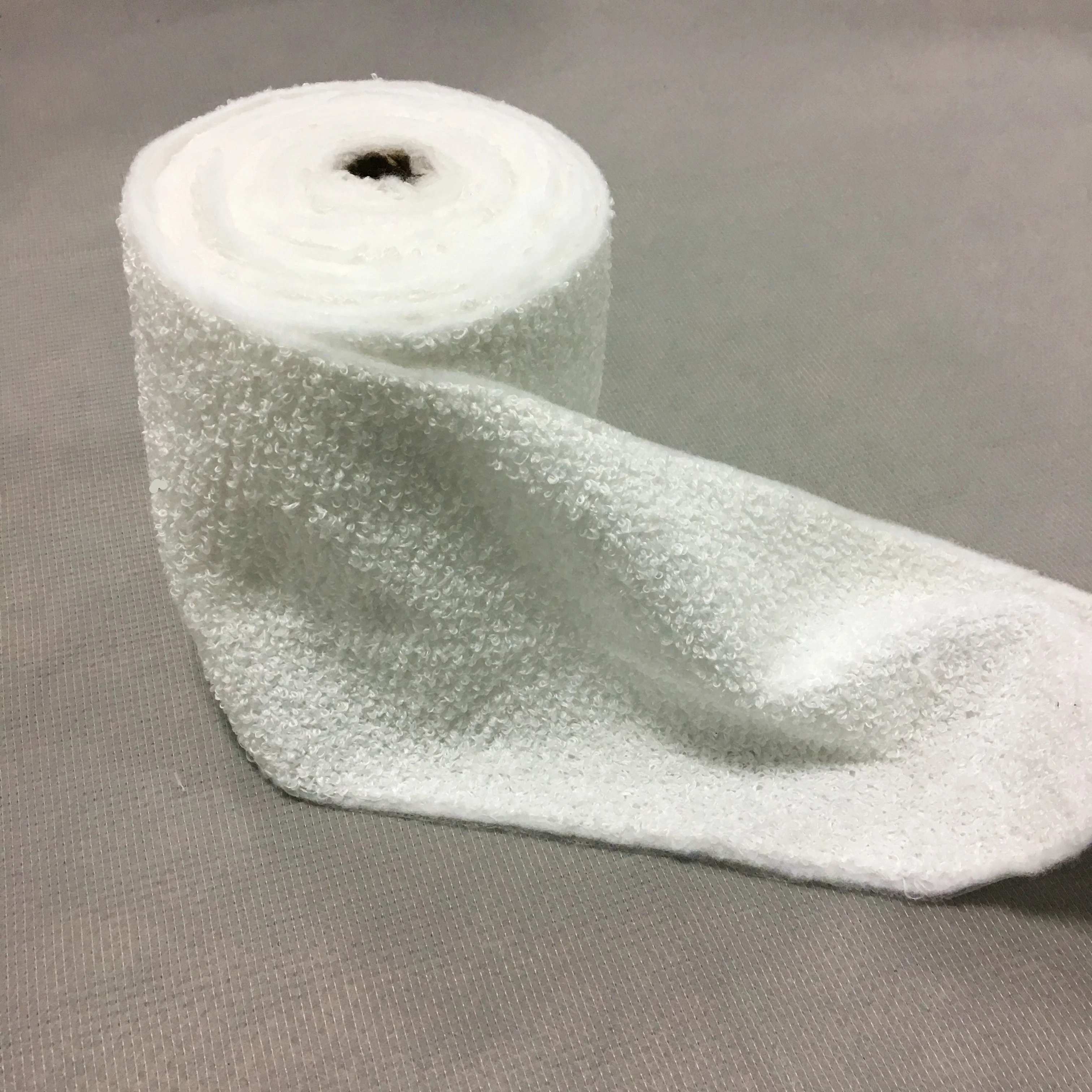 100% Polyester microfiber natural color  disposable mophead match use cleaning cloth roll