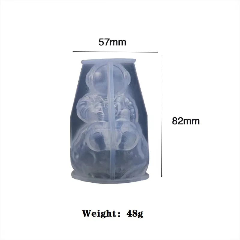 Wholesale Cheap 3D Spaceman Silicone Ice Cube Tray Mold Cute Ice Mold for Ice Coffee Juice Beverages Drink Soap