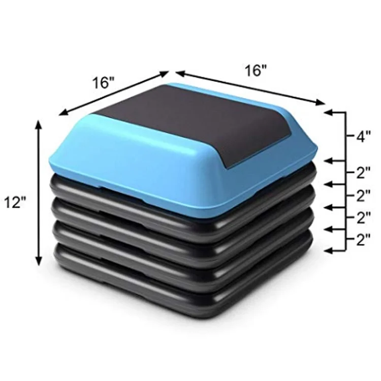 Hot Selling Training Equipment Mini Aerobic Step Board Plastic Adjustable Aerobic Step Fitness Platform Exercise Stepper