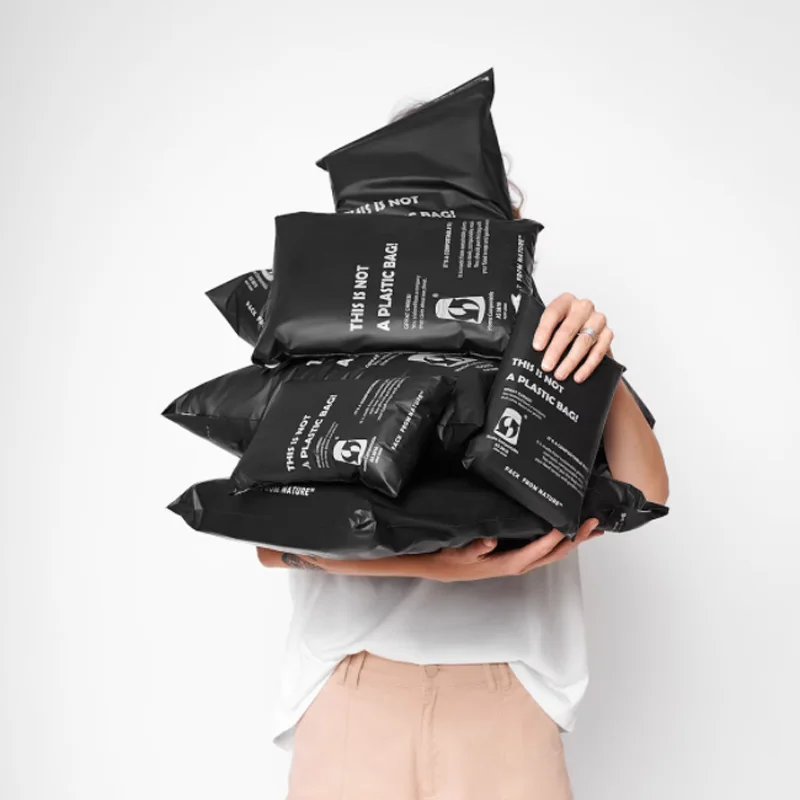 Custom Logo amazon branded polybag biodegradable plastic bag pink poly mailing bags poly mailers