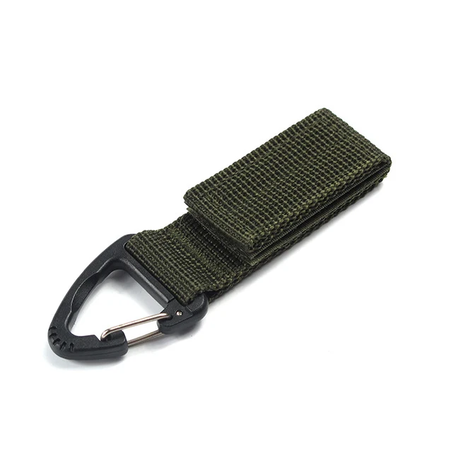 Outdoor Carabiner Strength nylon tactical backpack key hook climbing Accessory webbing belt buckle