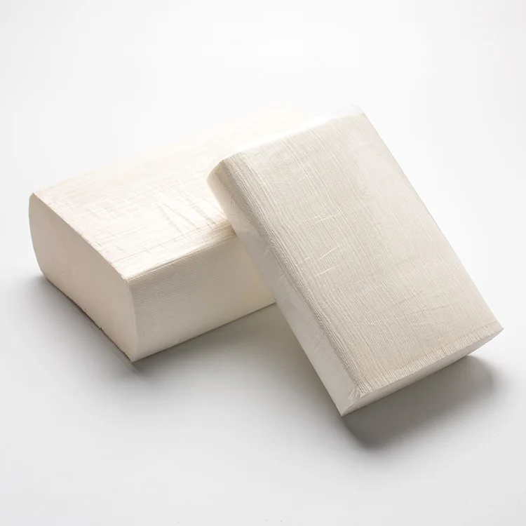 Mixed Pulp Hand Tissue Paper 2 Ply Toilet Paper Custom Pattern Fold Hand Paper Towel