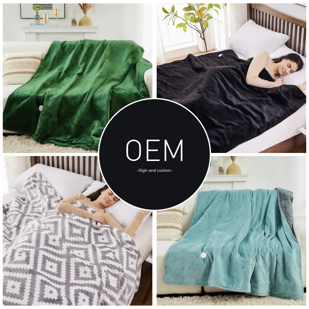 wholesale electric heated warming blanket for American Bed size