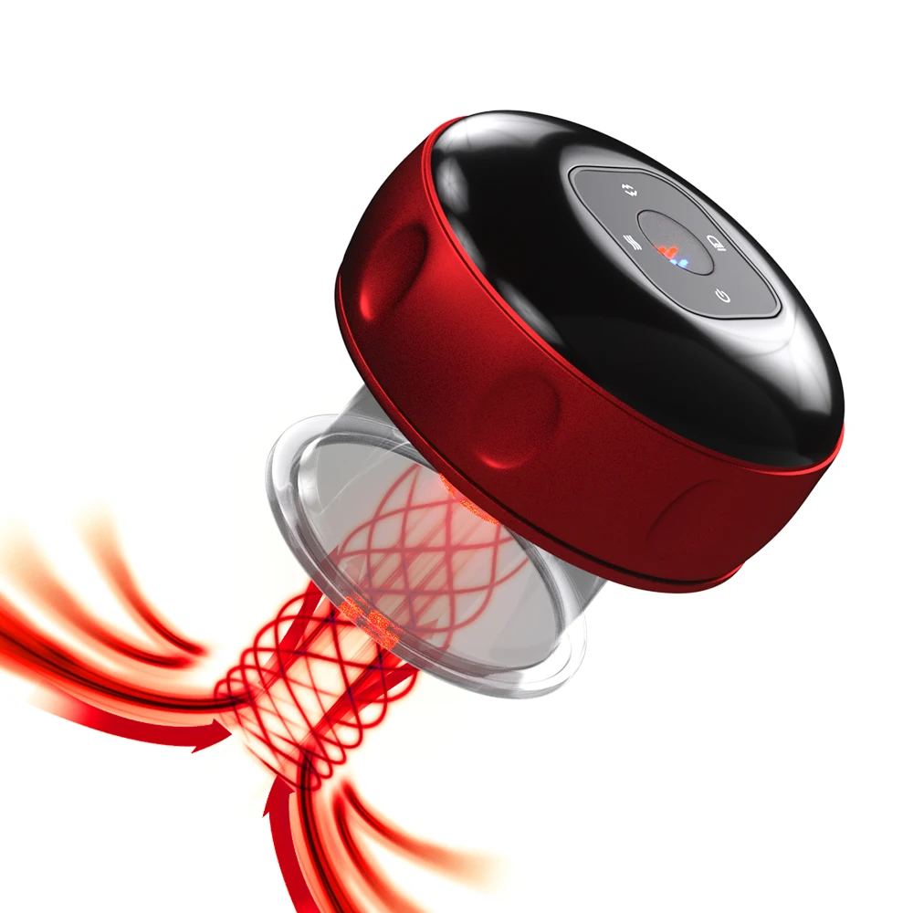 Hot Sale Electric Body Cupping Tool Blue Vacuum Silicone Cupping Equipment Sets Smart Therapy Massage Cupping Machine