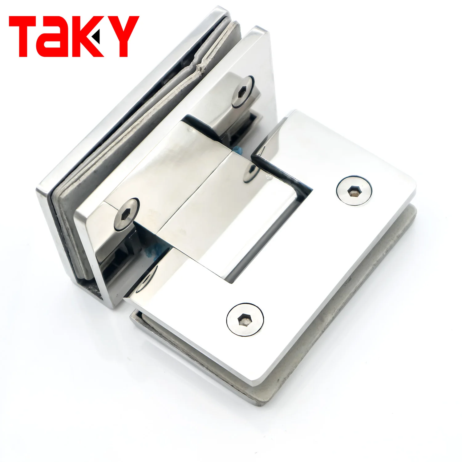 Hydraulic chrome 90 degree brass shower bathroom glass door hinges