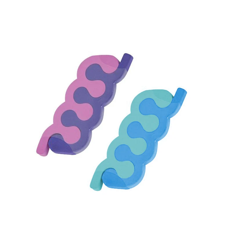 nail toe 5 holes customizable in color separator finger spacer coloured eva foam pedicure tools nail art tools