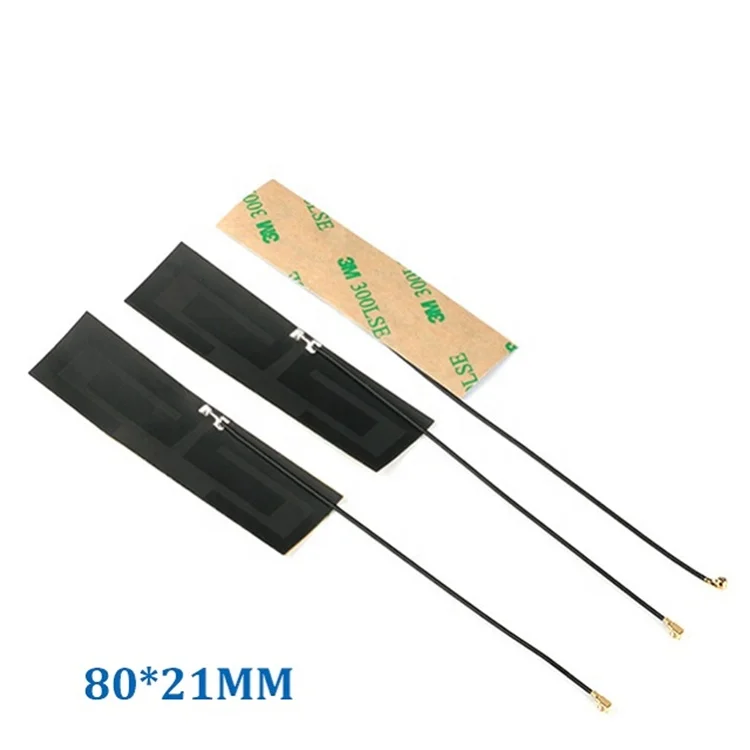 80*21 мм Гибкая 2G 3G GSM LTE 4G FPC Антенна, встроенная FPC Внутренняя антенна IPEX MHF4 0,81 провод